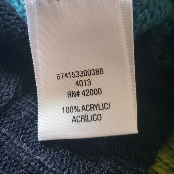 BONGO Striped Open Front Cardigan - XL - Picture 7 of 8